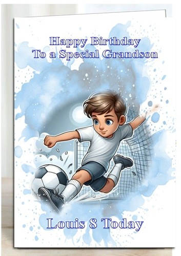 Personalised birthday card - personalised,