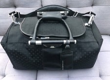 ZERO HALLIBURTON LUGGAGE Quality Black Holdall Travel Bag/Grip/Duffel/Hold-all