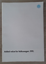 VW Range Brochure 1991 - Polo Golf Jetta Scirocco Passat Corrado GTi Scala G60