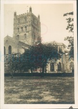 1920s Original Photo Tewkesbury Abbey Gloucestershire 3.3x2.3"