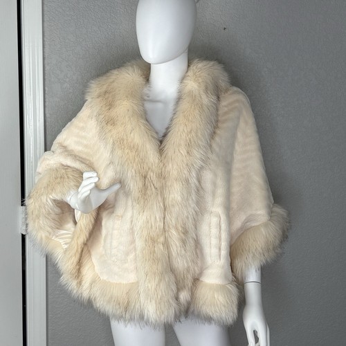 Faux fur cape - cape, shawl