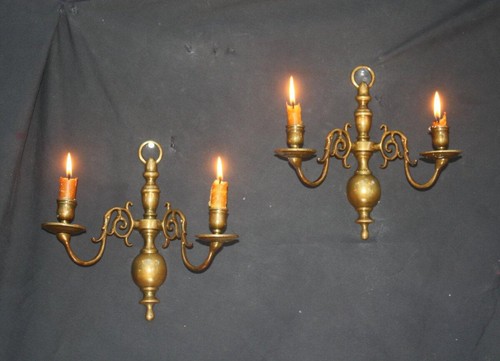 Vintage pair wall lights - vintage,