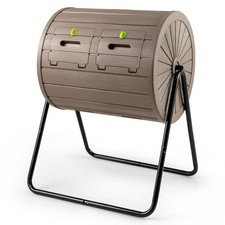 Compost bin tumbler - bin, dual