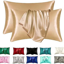 2 Pack Satin Silk Pillowcase