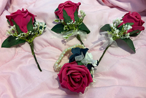 Wedding flowers pink rose - pink,
