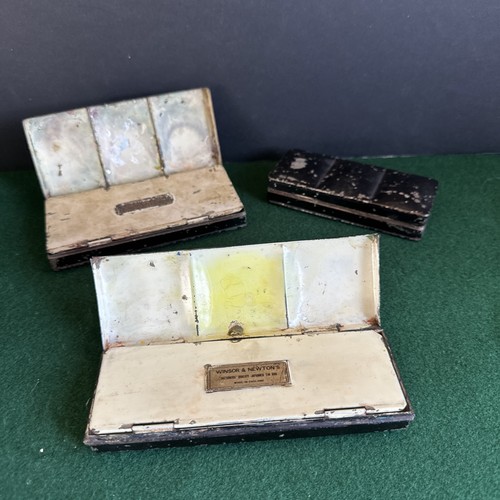 Antique metal watercolour - metal,