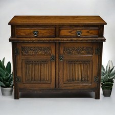 Old Charm Oak Sideboard Light