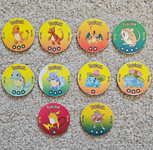 Vintage 1999 tomy pokemon - vintage, pogs