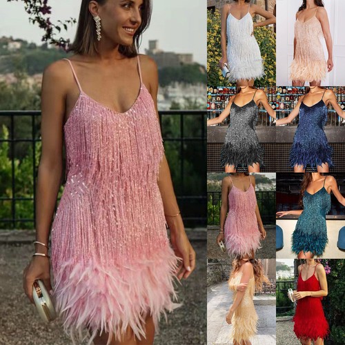 Ladies strappy fringed feather - strappy,