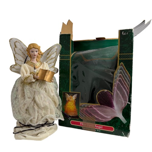 Fiber optic angel tree topper - fiber,