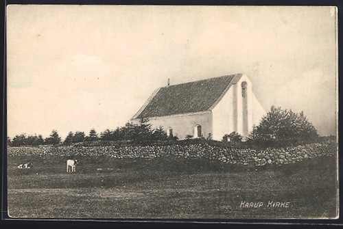 Postcard karup kirke - postcard, karup,
