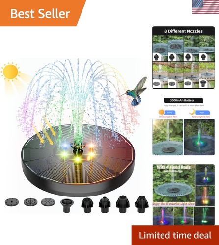 Durable solar fountain - fountain, with