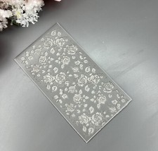 Polymer clay texture mat Roses