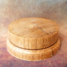Oak Round Wooden Display