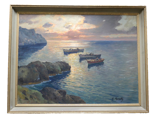 Moretti large oil on - (xx),