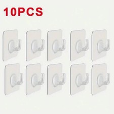 10 x Self Adhesive Wall Hooks