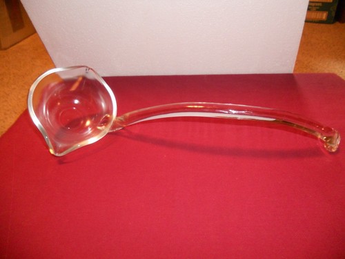 Vintage clear glass - 13”,