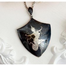Siam Sterling Silver Shield