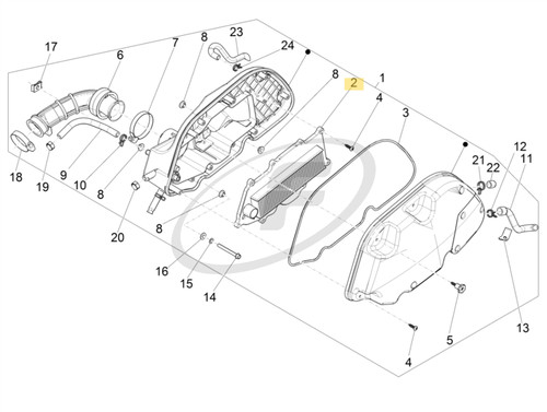 Genuine vespa air filter for - air,