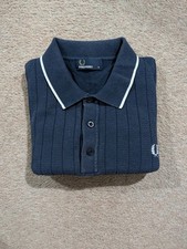 Fred Perry Men's Navy Knitted