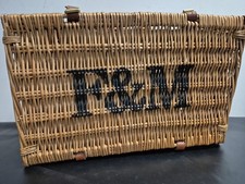 Fortnum & Mason Wicker Hamper Basket - Perfect for Christmas Gifting Medium Size