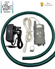 Aquarium water change pump - Fish tank / Pond Quick drain pump 600 LPH + Hose