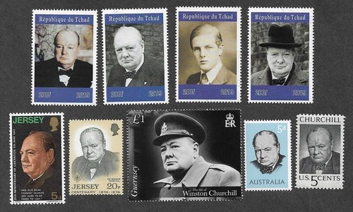 Sir winston churchill stamps - sir,