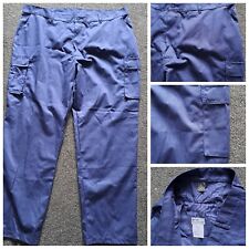 Men's navy Arco combat work trousers, exc cond, waist 46".