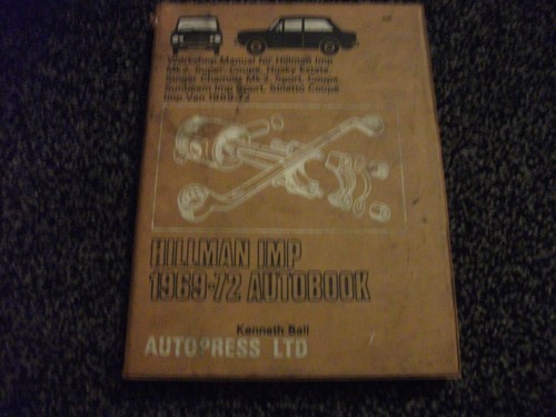 Hillman imp workshop manual - hillman,