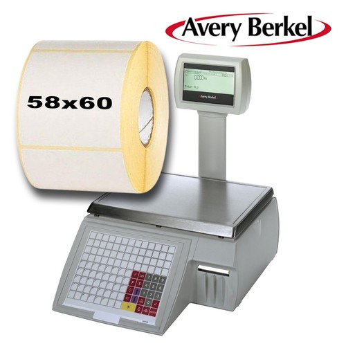 Scale labels 58x60 - scale, [mm]58x60
