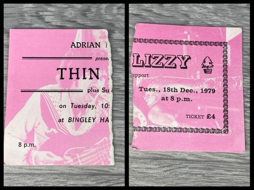 Thin lizzy concert ticket - concert,