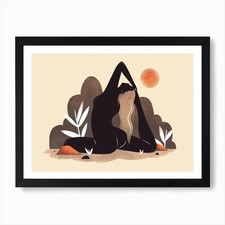 King Pigeon Pose Art Print