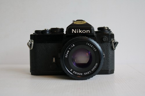 Nikon black film camera - black,