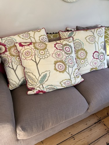 Harlequin floral cushion with - harlequin,