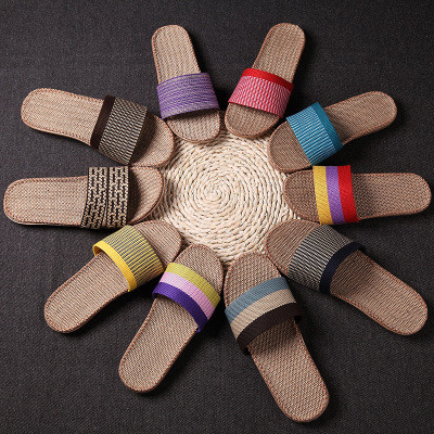 Summer beach slides woven - slides,