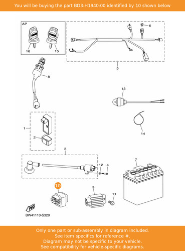 Yamaha starter relay assy - yamaha,