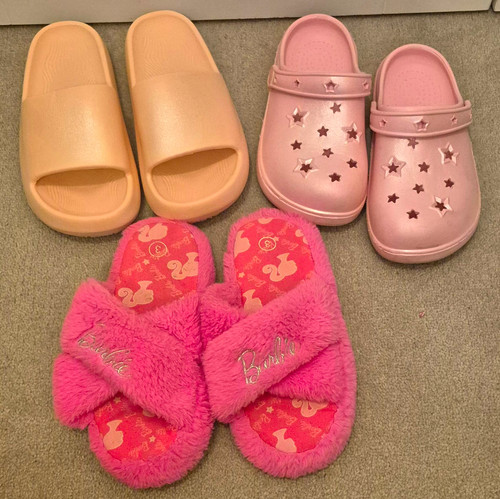 Bundle kids pink star clogs - bundle,