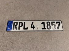 German Police Number Plate