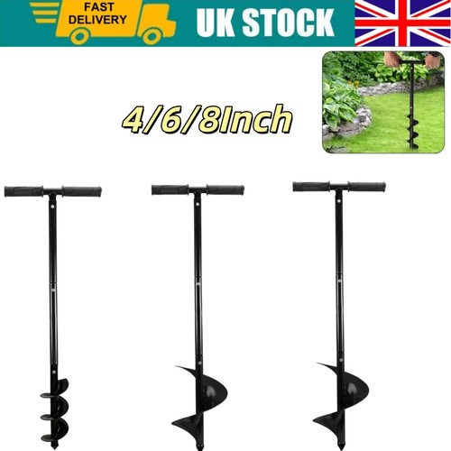 Manual hand earth - auger, fence