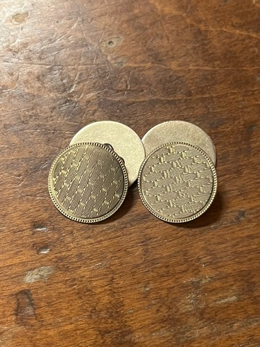 Antique 14k gold cufflinks - antique,