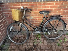 Vintage Pashley Princess, Black Ladies Bicycle with Gorgeous Wicker Basket