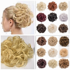 Koko Curly Messy Bun Hair Scrunchie Large Realistic Look Synthetic Hairpiece