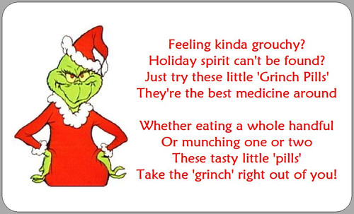 Grinch pills stickers - grinch,