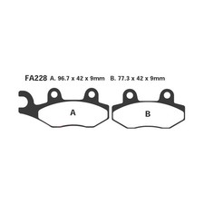 EBC PAIR OF BRAKE PADS HH for