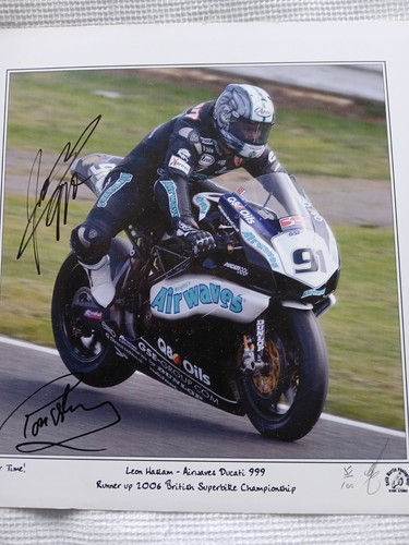 Ron leon haslam signed 2008 - ron,