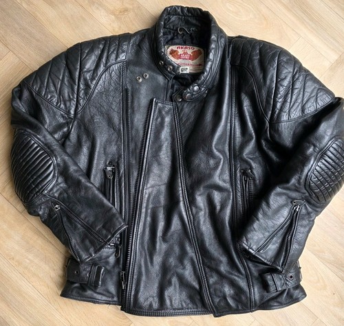Vintage akaso leather biker - leather,