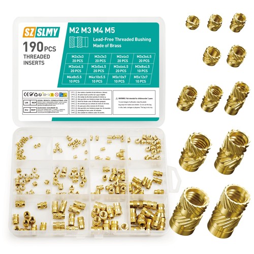 190 pcs threaded inserts - threaded,