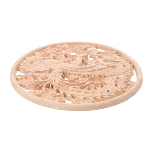 Pieces wood carving disc - wood,