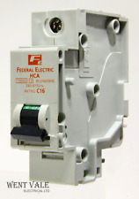 Federal Electric - HCA1P16 - 16a Type C Singe Pole MCB Used