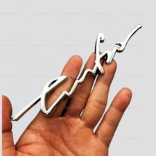 Car 3D Metal Turbo Logo Emblem Badge Car Rear Tailgate Decal Sticker Accessories